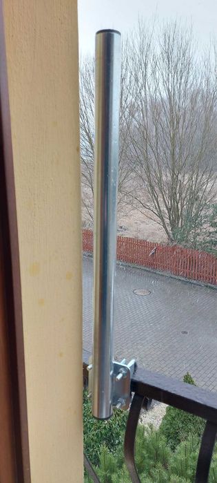 Uchwyt antenowy balkonowy prosty 60 cm