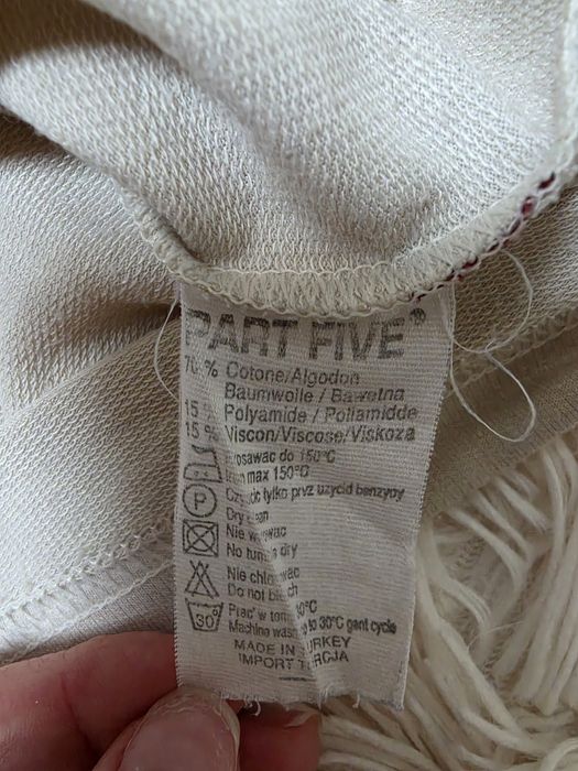 Koszulka polo męska polówka beżowa bawełna roz. L
