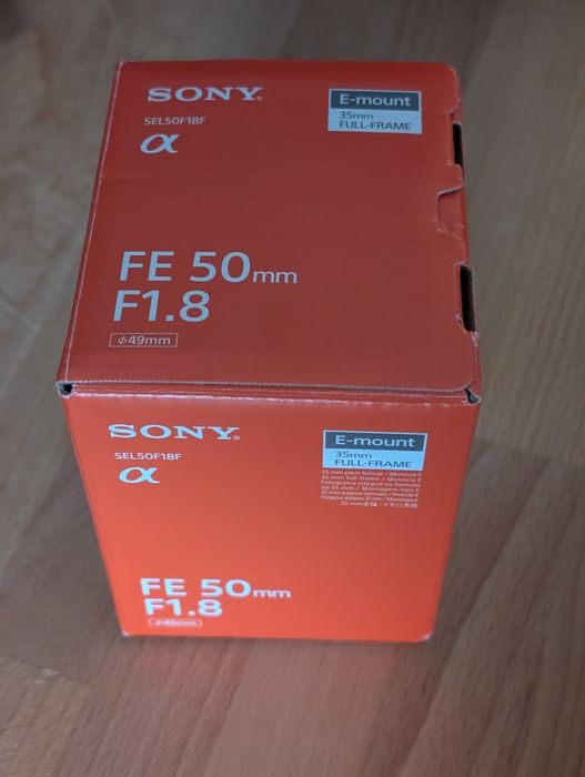 Objectiva Sony FE 50mm F1.8