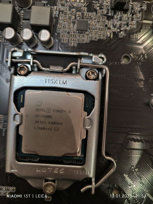 Процесор intel core i5 7600k і материнська плата asrock h110 Pro BTC+