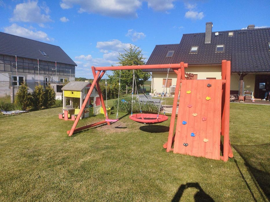 Plac zabaw, Wspinaczka dla dzieci , Huśtawka ogrodowa