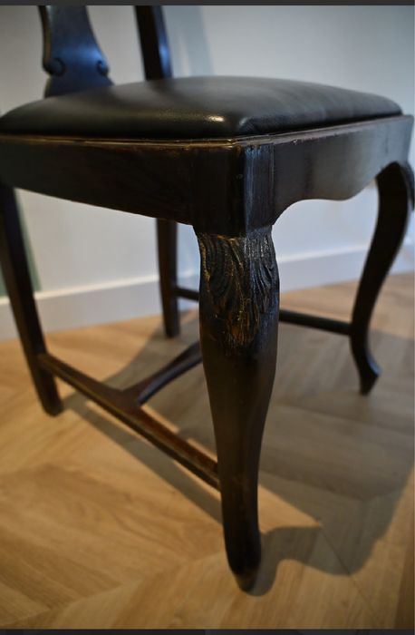 OKAZJA Stół + 6 krzeseł do renowacji dębowy międzywojenny