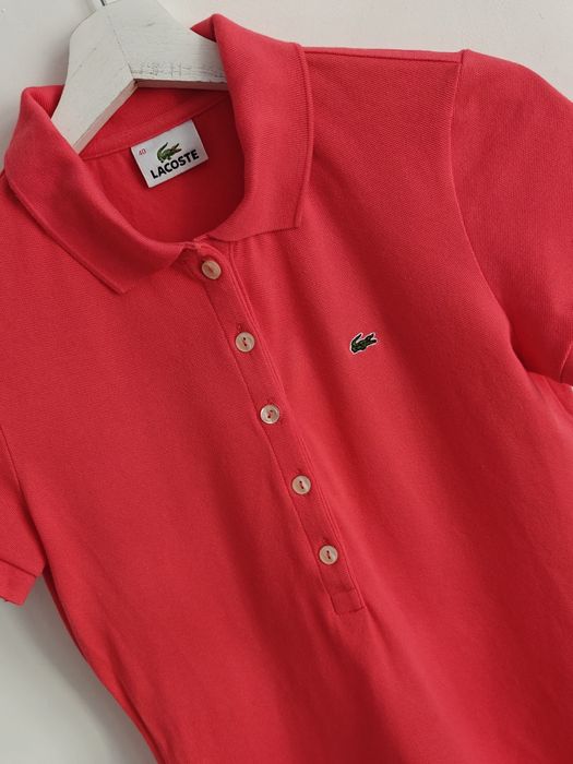 Lacoste polo t-shirt koszulka sportowa damska L