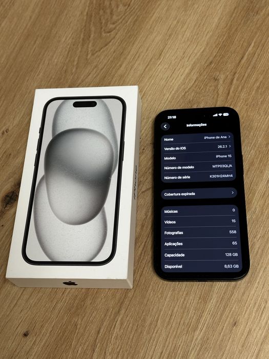 Iphone 15 128gb preto