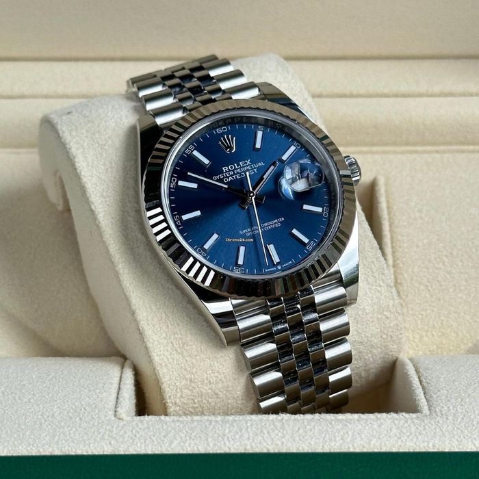 Годиник Годинник Rolex DateJust 41 / Часы Ролекс синие, черные