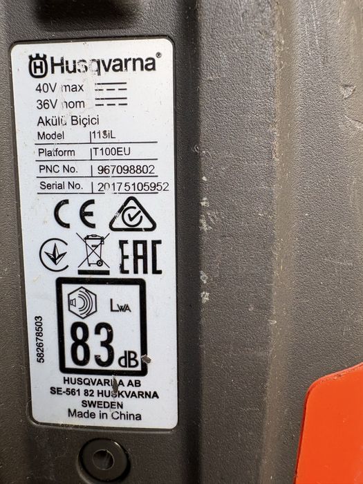 Podkaszarka akumulatorowa husqvarna 115iL body