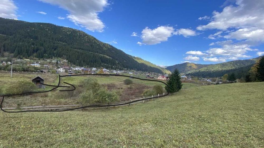 Земельна ділянка в Карпатах, Верховина.