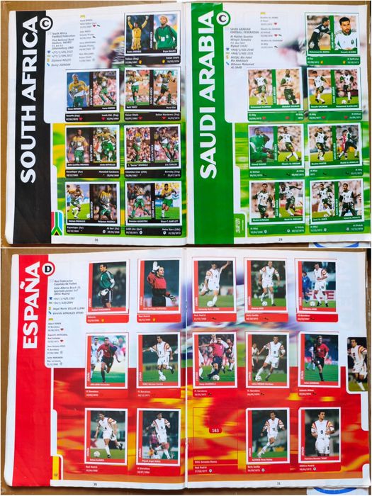 Álbum de cromos Mundial França 98 com cromos