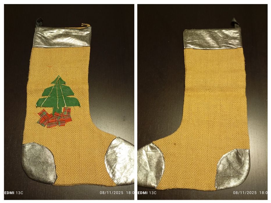 Botas de natal artesanais