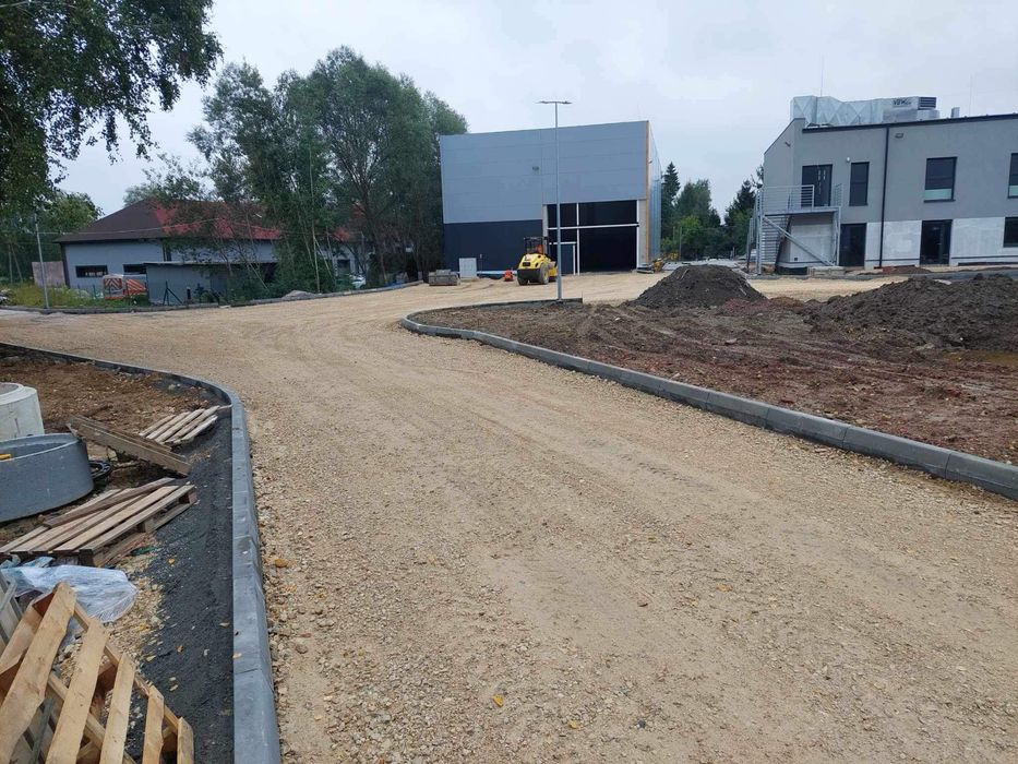 Wynajem spycharki Stabilizacja Gruntu Budowa parkingów