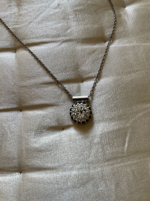 Fio prateado da Swarovski