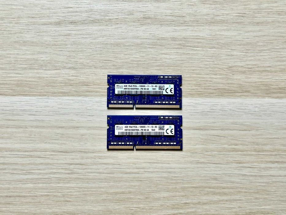 RAM SK Hynix 8GB 2x4GB DDR3 / DDR3L PC3L 12800S – sprawna / testowana