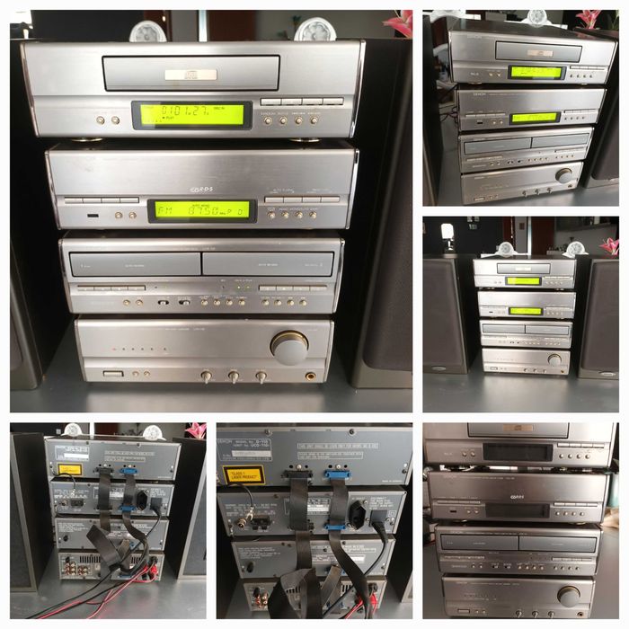 Aparelhagem Modular Denon D-110(Amplificador, Cd, Rádio, 2 Cassettes)