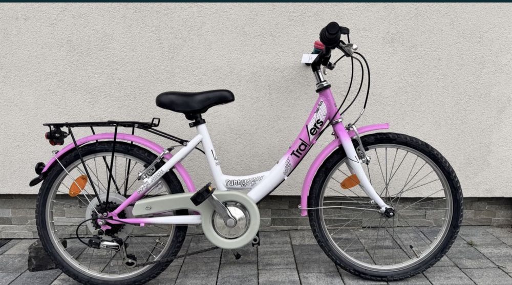 Gwarancja! Super stan rower Travers kola 20” dla dziewczynki ok4-7 lat