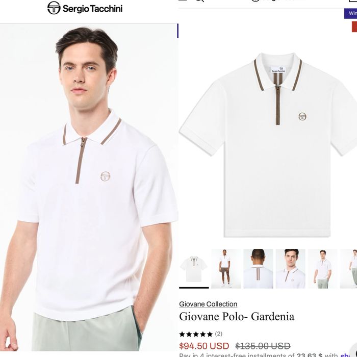 Чоловіче гарне поло Sergio Tacchini hugo boss xl