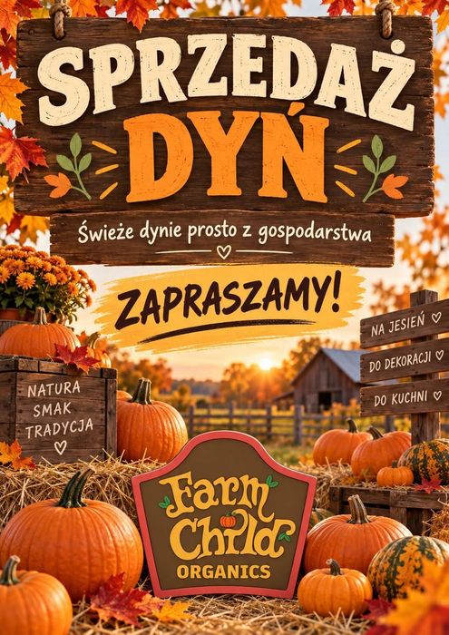 Dynie halloween ekologiczne od 5kg do 50kg