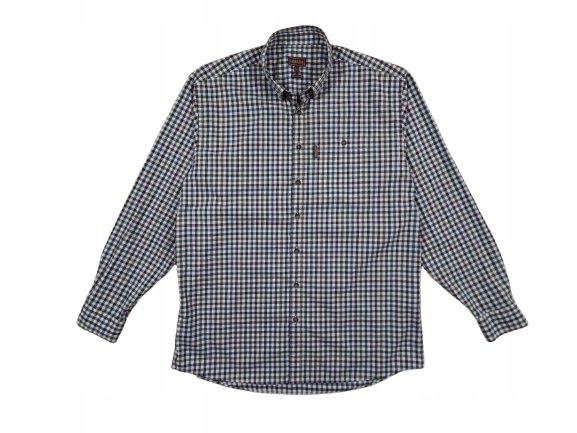 HARKILA Non Iron Classic Fit Koszula w Kratkę Męska r. XL