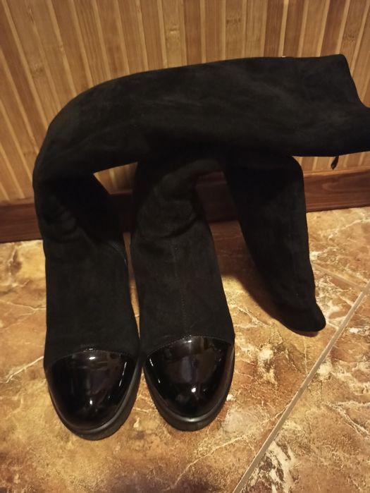 Зимові чоботи з натуральної замшір.39