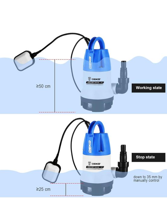 Bomba de água submersível elétrica de 400 W