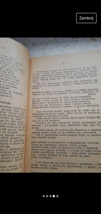 Iljada Illiada Homer antyczna klasyka 1928 wydanie piąte