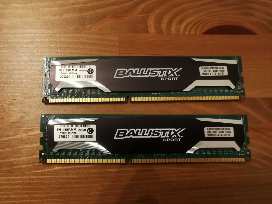 Pamięć RAM DDR3 Crucial Ballistix Sport 16GB (2x8GB) 1600MHz CL9