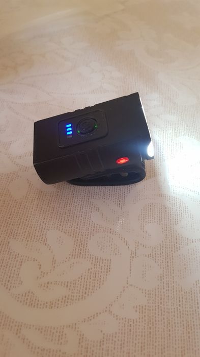 Велоліхтар victoper на акумуляторах захит від вологи IPX4