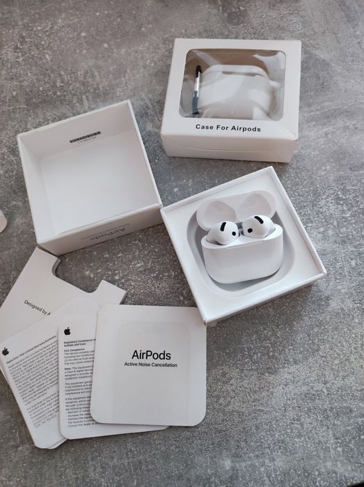 Apple AirPods 4 з активним шумозаглушенням (ANC) та чехол до них