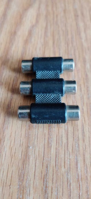 Conector 3 RCA audio fêmea fêmea