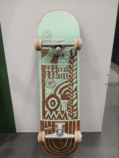 skate turqueza - Skateboard skateboard completo