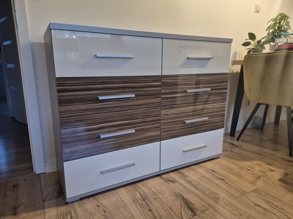 Komoda fronty połysk 120x92x43cm