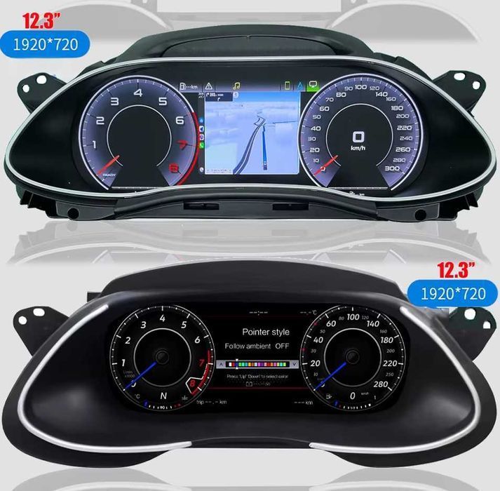 ZEGARY CYFROWE Virtual Cockpit Audi R8 wyświetlacz licznik 12.3 cala LCD IPS + PROFESJONALNY MONTAŻ