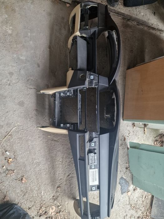 Bmw e60 e61 deska konsola start stop beżowa