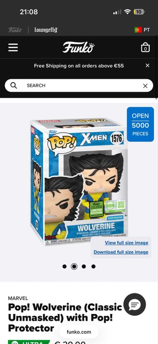 Pop! Wolverine (Classic Unmasked) with Pop! Protector