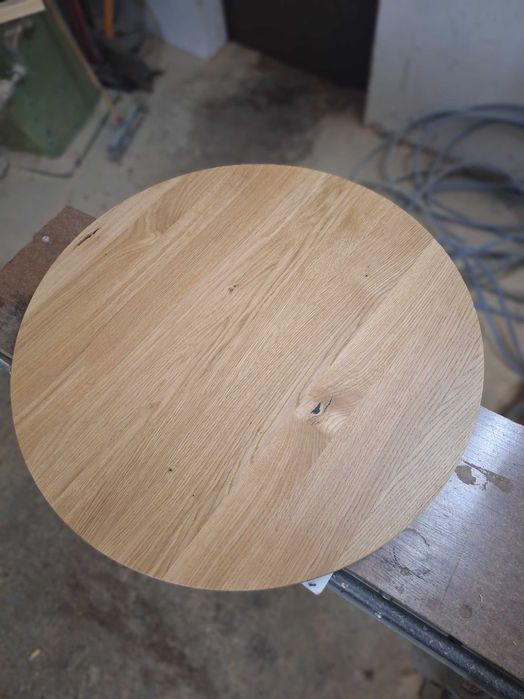 Okrągły blat dębowy