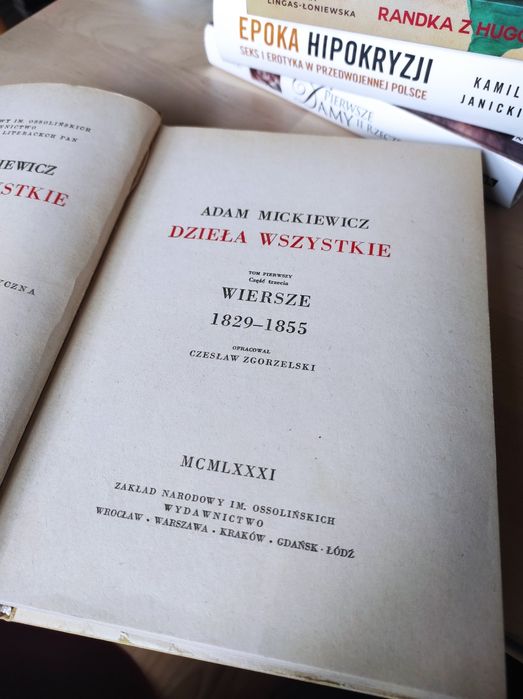 Adam Mickiewicz dzieła wszystkie Wiersze