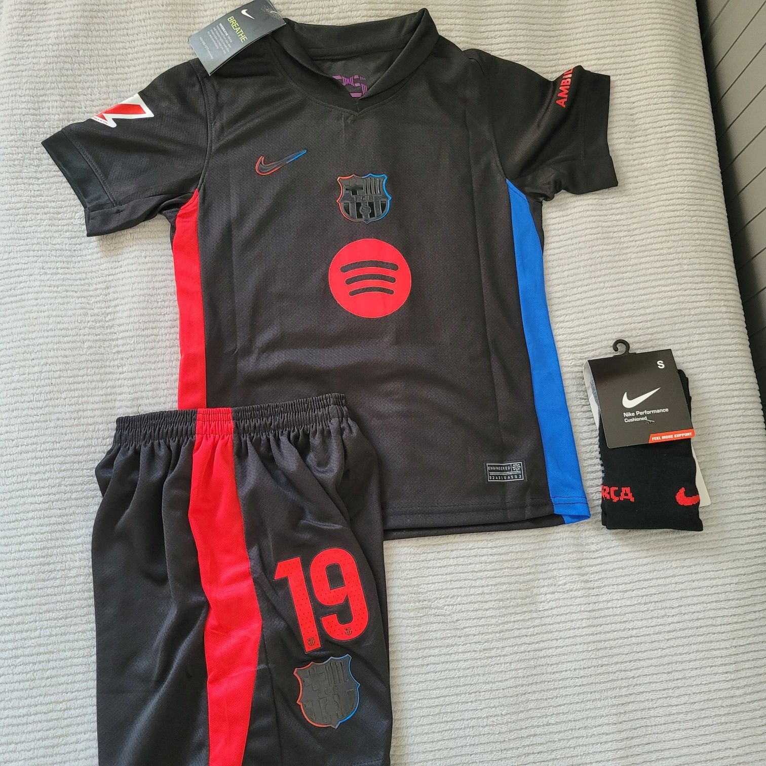 Koszulka strój komplet piłkarski Fc Barcelona Lamine Yamal nr 19 Nike