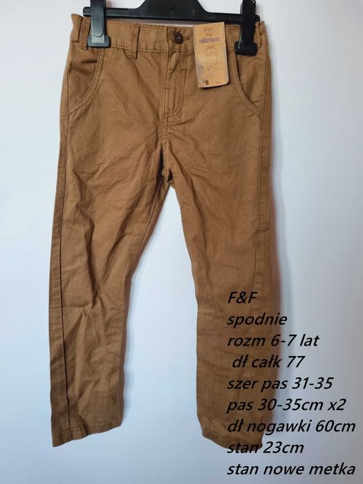 F&F spodnie 6-7 lat nowe