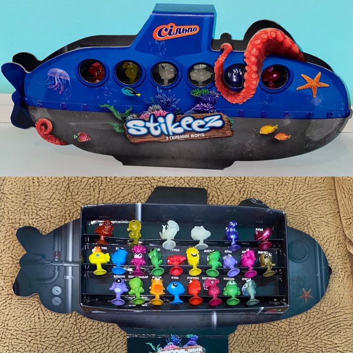 Стикиз. Ракета. Подводная лодка. Монстры. Жабка. Мавка: 300 грн