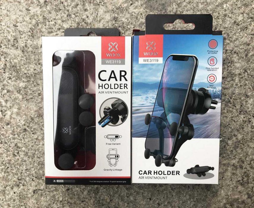 Suporte universal 360º para telemóvel / smartphone para carro - Suporte por gravidade
