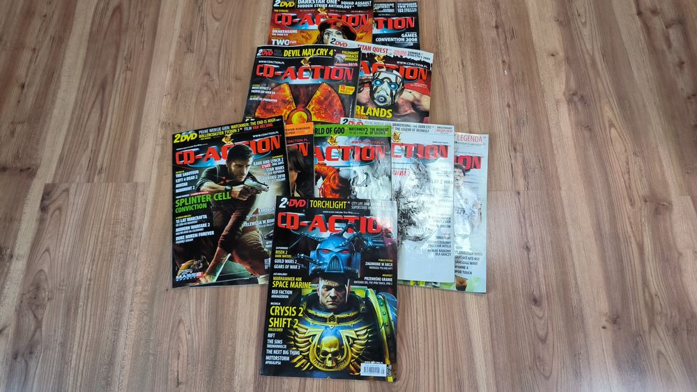 10 Magazynów CD Action, różne roczniki