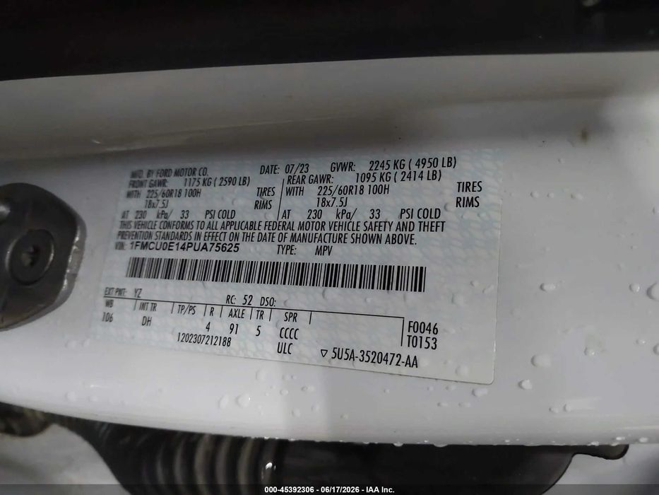 2023 Ford Escape 2.5 Hybrid
