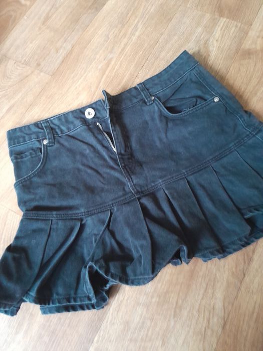 Юбка джинсовая y2k мини-юбка
