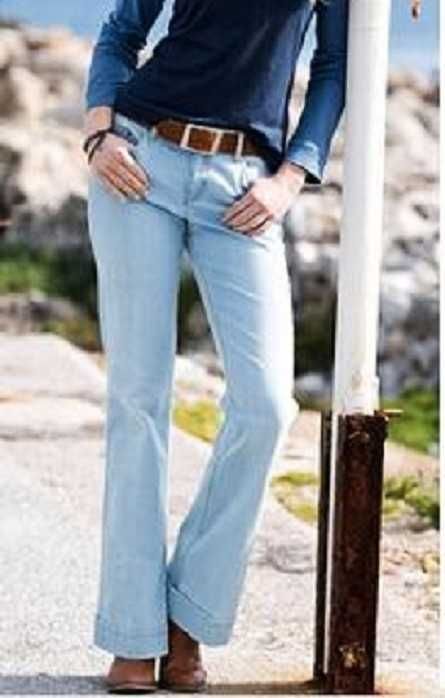 damskie spodnie dżinsowe dzwony M / 38 jeansy John Baner vintage flare - bootcut rozszerzające się ku dołowi, kupisz za ½ ceny
