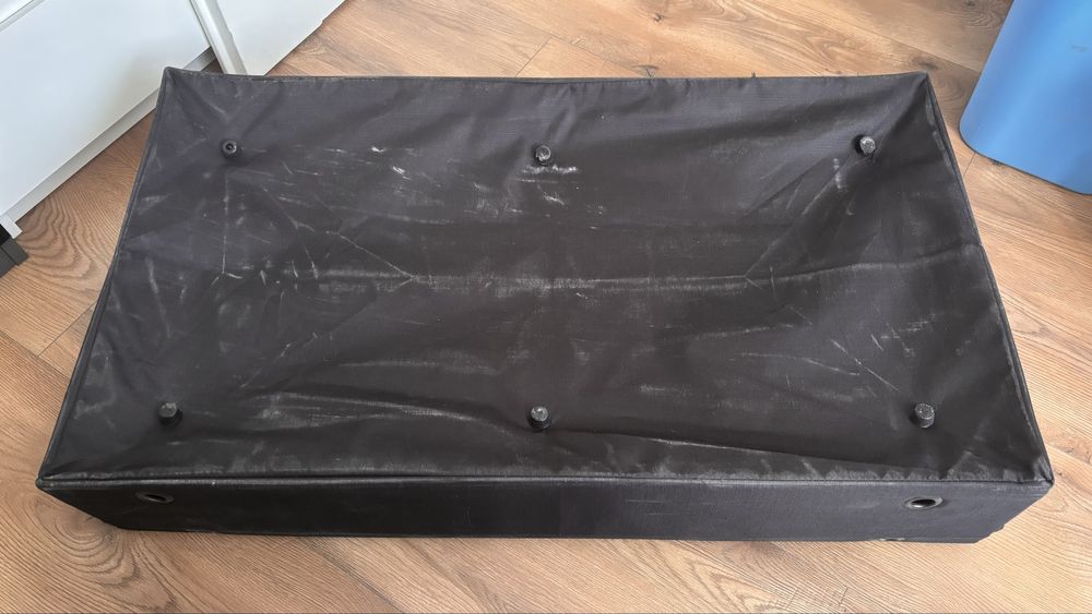 Ikea Lycksele Pojemnik  Czarny 95x55x19