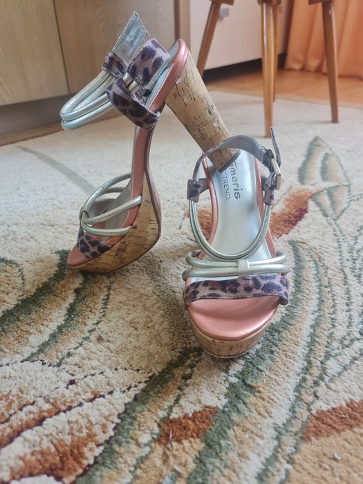 Buty Sandały na słupku tamaris trend. R.37