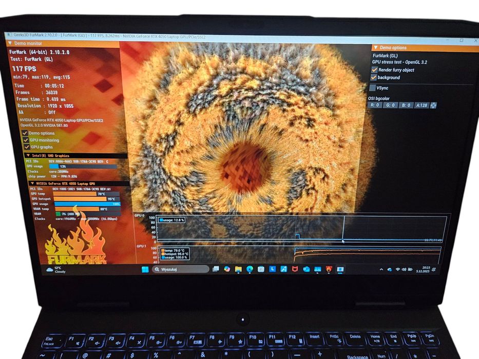 Laptop gamingowy Lenovo LOQ RTX 4050 i5 12th