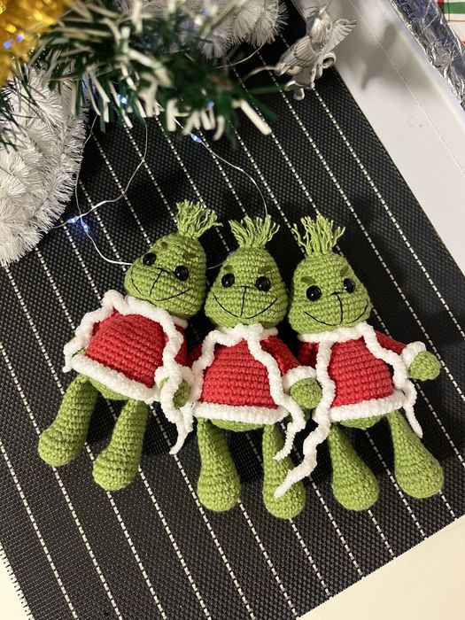 Скандинавський гном, новорічні іграшки, амігурумі