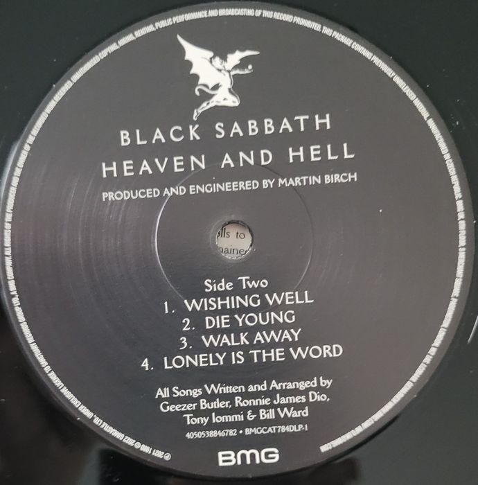 Black Sabbath - Heaven  And Hell 2LP  2022 Eu. NM / Jak nowa