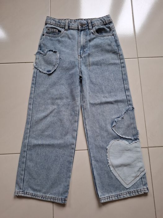 Spodnie z szeroką nogawką Sinsay