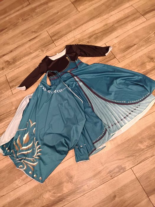 Strój na bal przebierańców Anny z krainy lodu 146-152cm